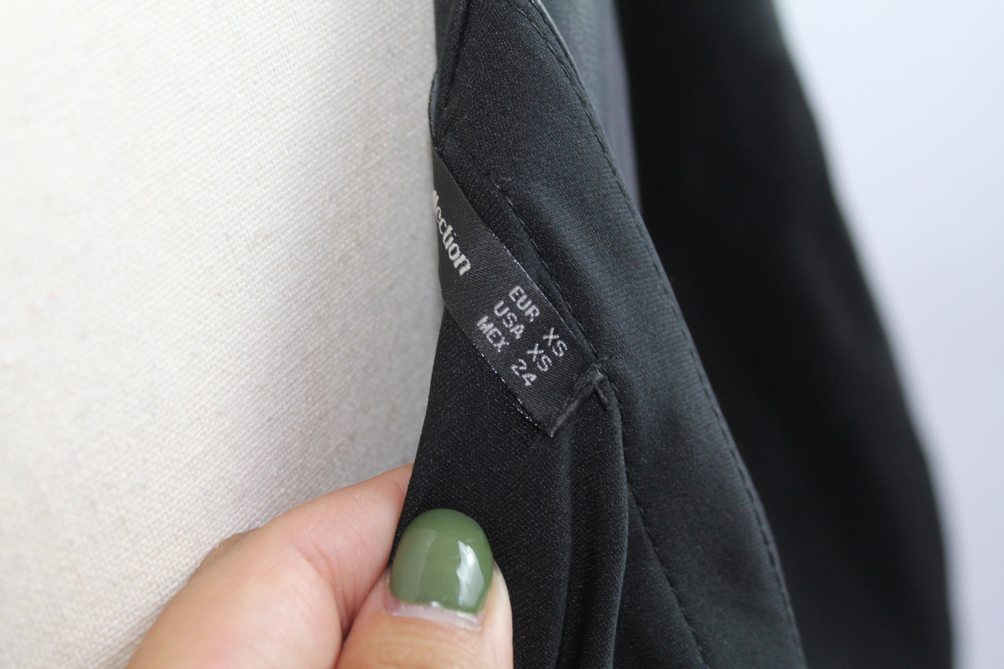 Zara Trafaluc XS Black Pleather Cocktail Dress