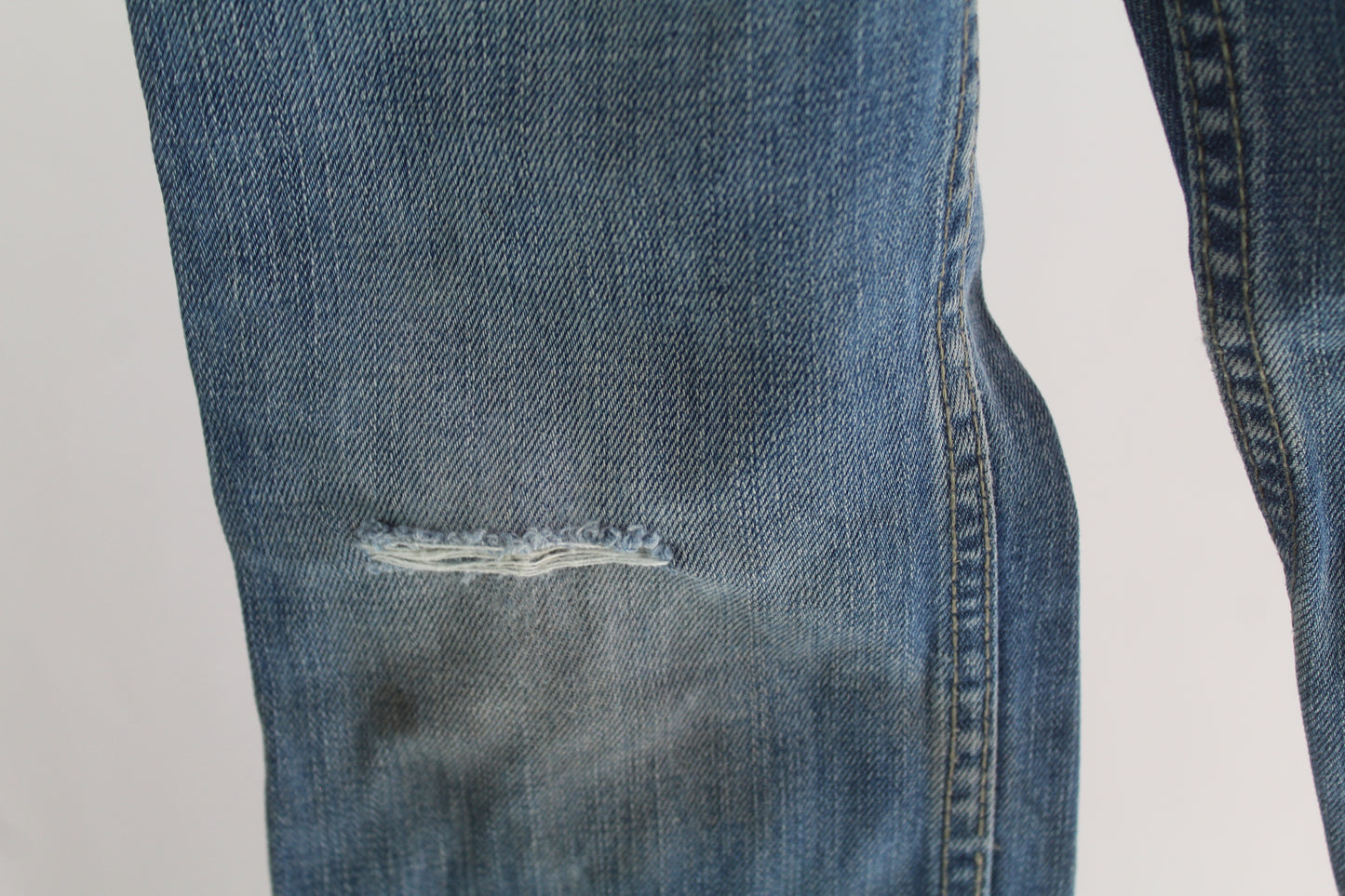 Boys Levi's Dark Wash Distress 514 Denim Jeans 5 Regular