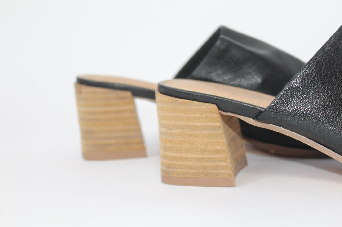 Black Wooden Heels Size 7