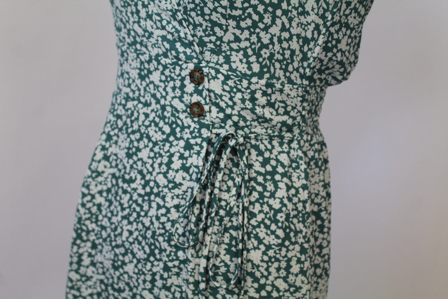 Sienna Sky Floral Green/White Maxi Dress XS