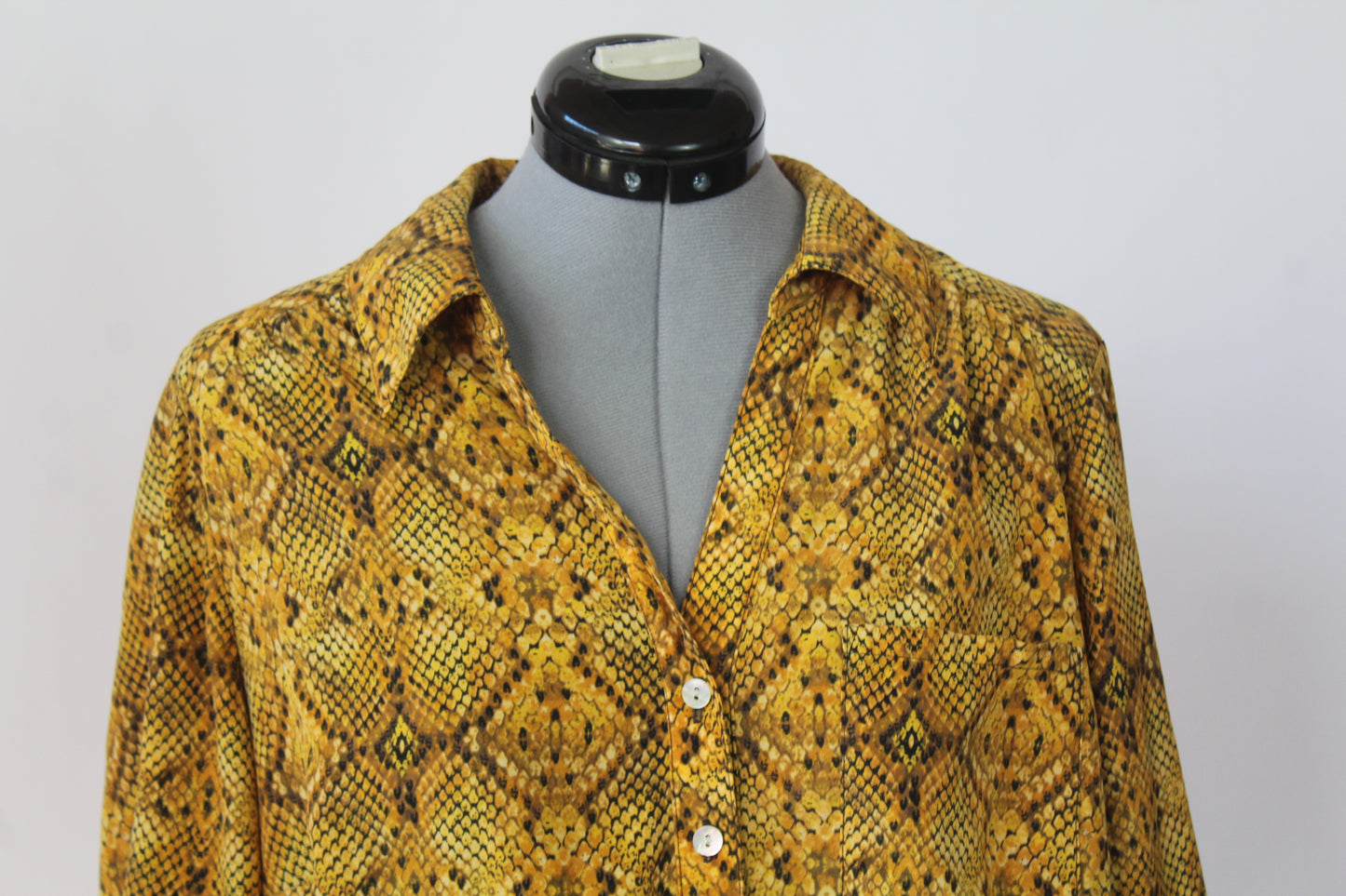 Yellow Snake Print Style & Co 1x