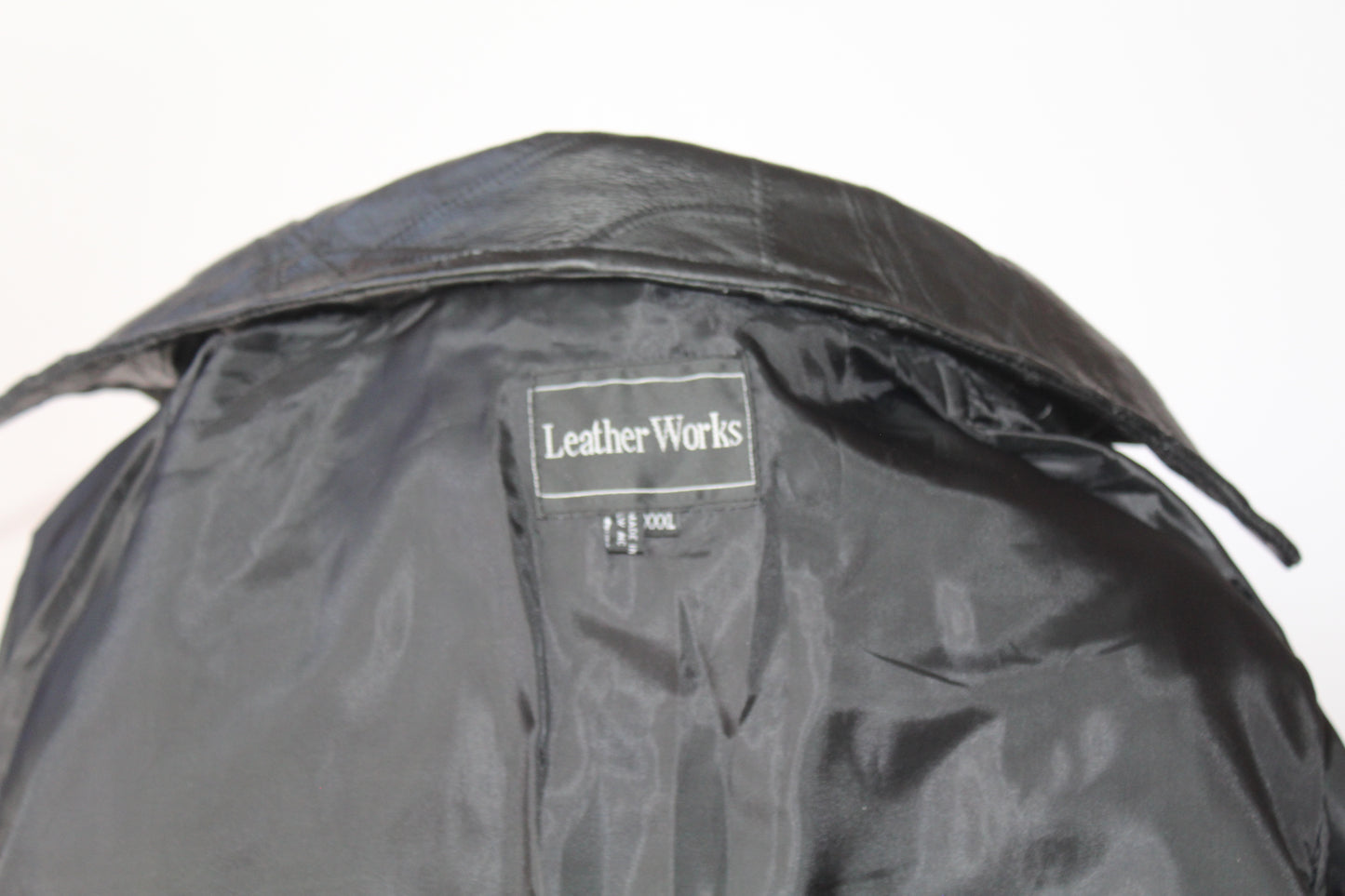 Vintage Genuine Black Leather Jacket XXXL