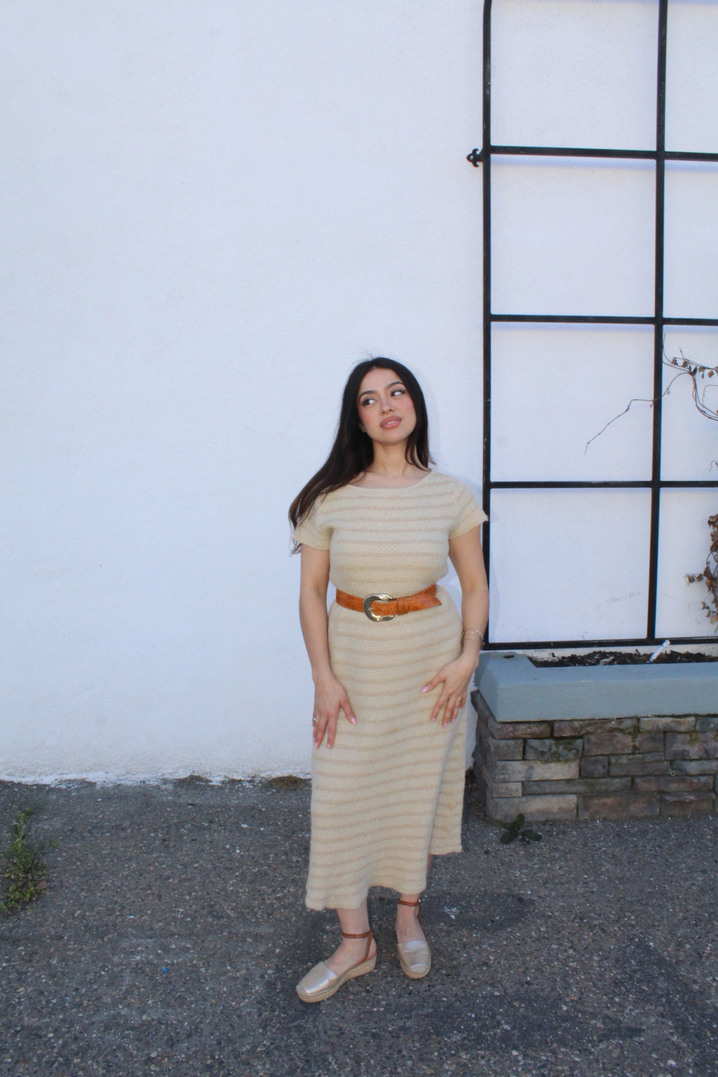 Zara Tan Strapped Espadrilles - Size 7