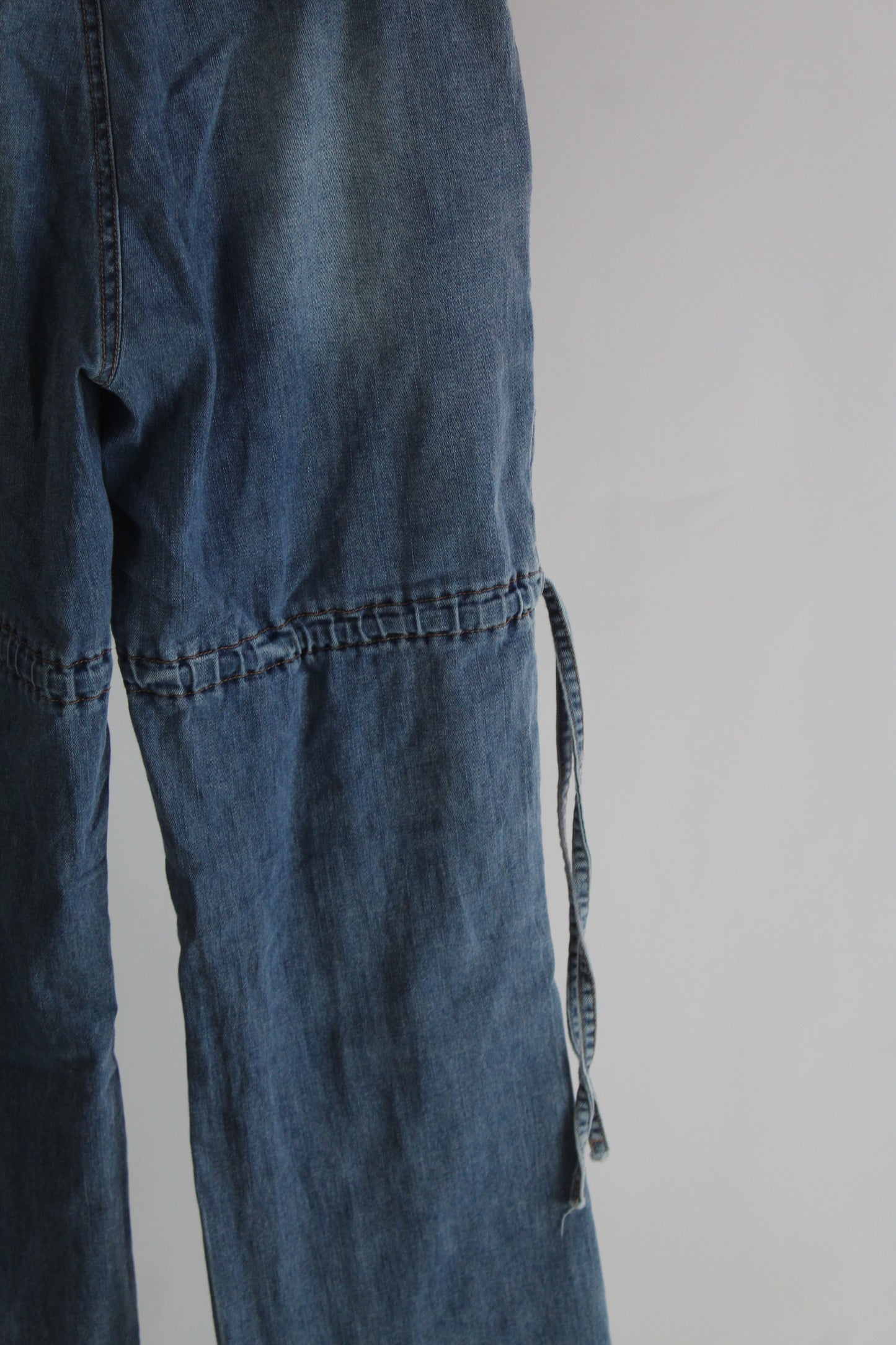 I AM GIA Women's Light Wash Cargo Pants Size Small