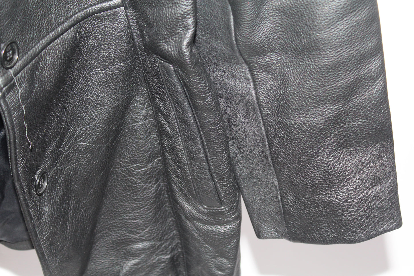 Women's Kenneth Cole Reaction Vintage Leather Jacket Size Large