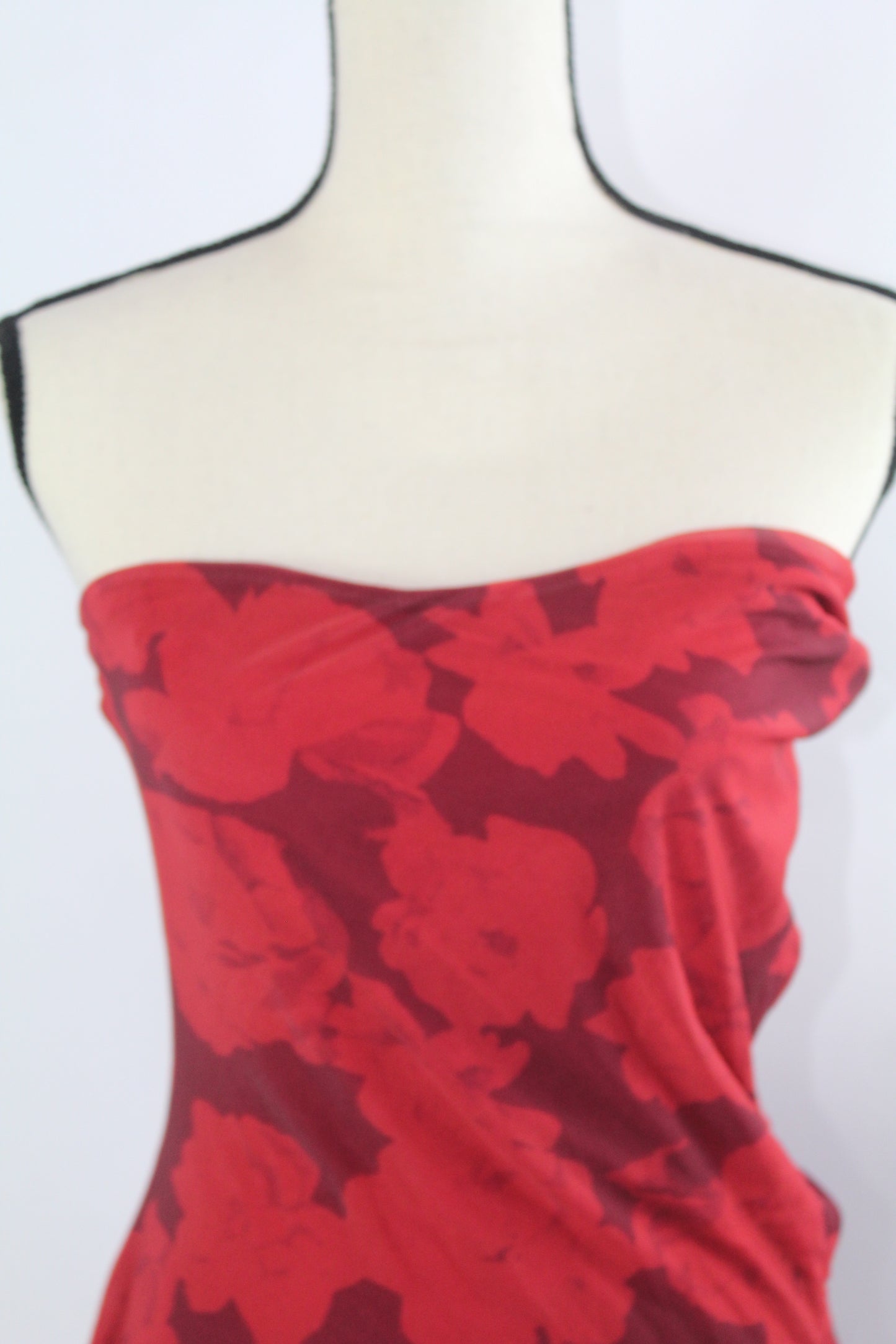 Princess Polly Red Mini Floral Dress - Size 10