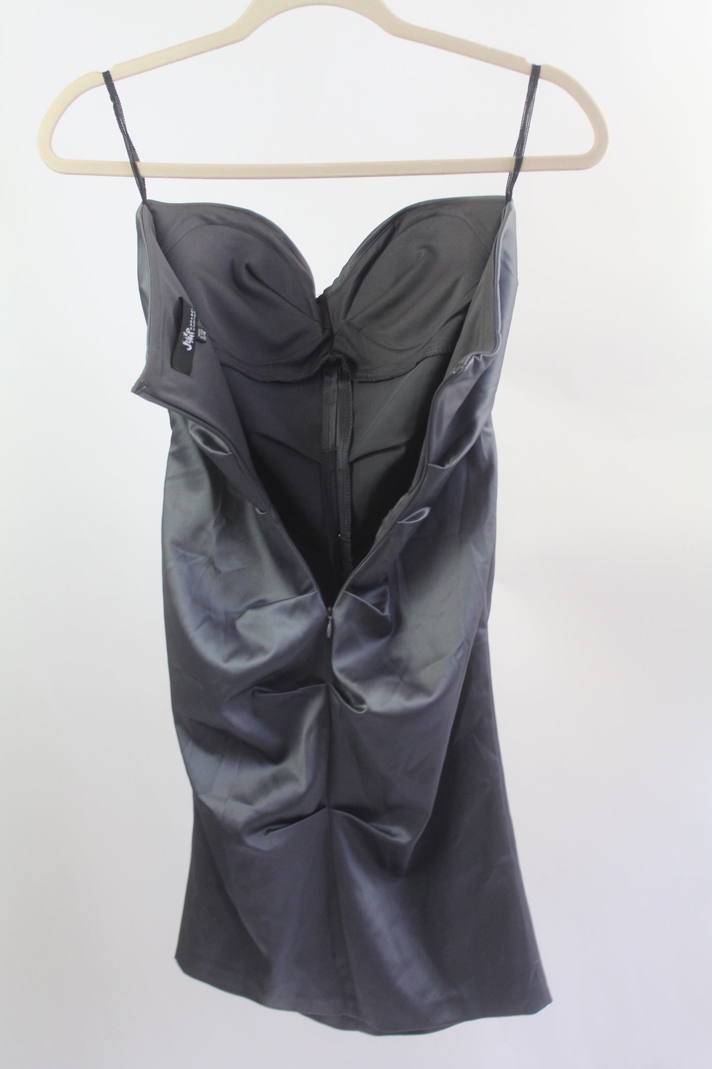 Prom Silk Silver Bodycon Jump Apparel Size 3/4
