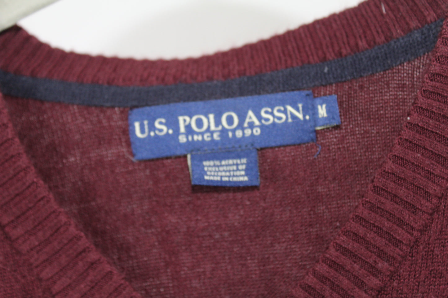 Burgundy US Polo Sweater Size Medium