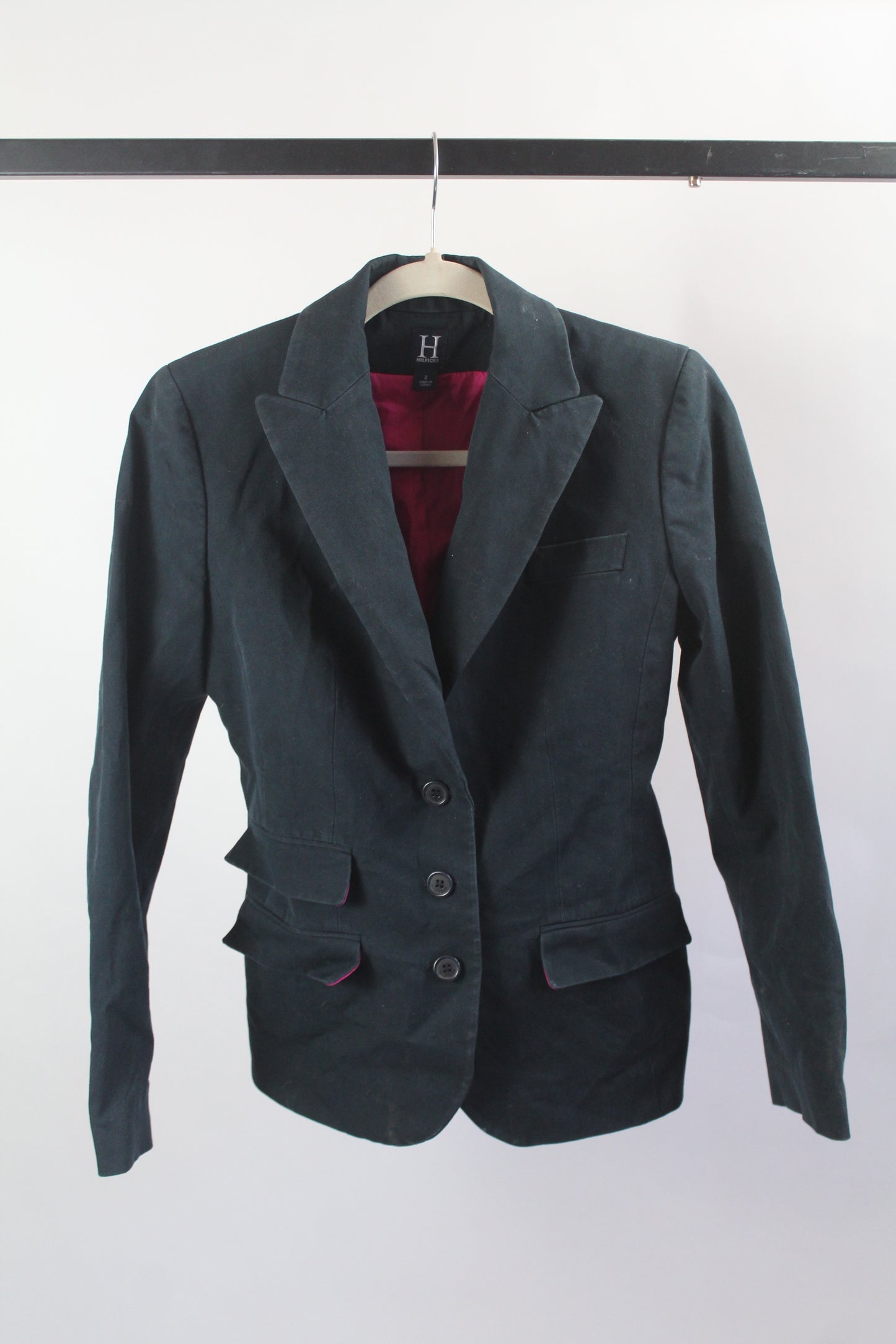 Women's Tommy Hilfiger Vintage Blue Blazer Size 2