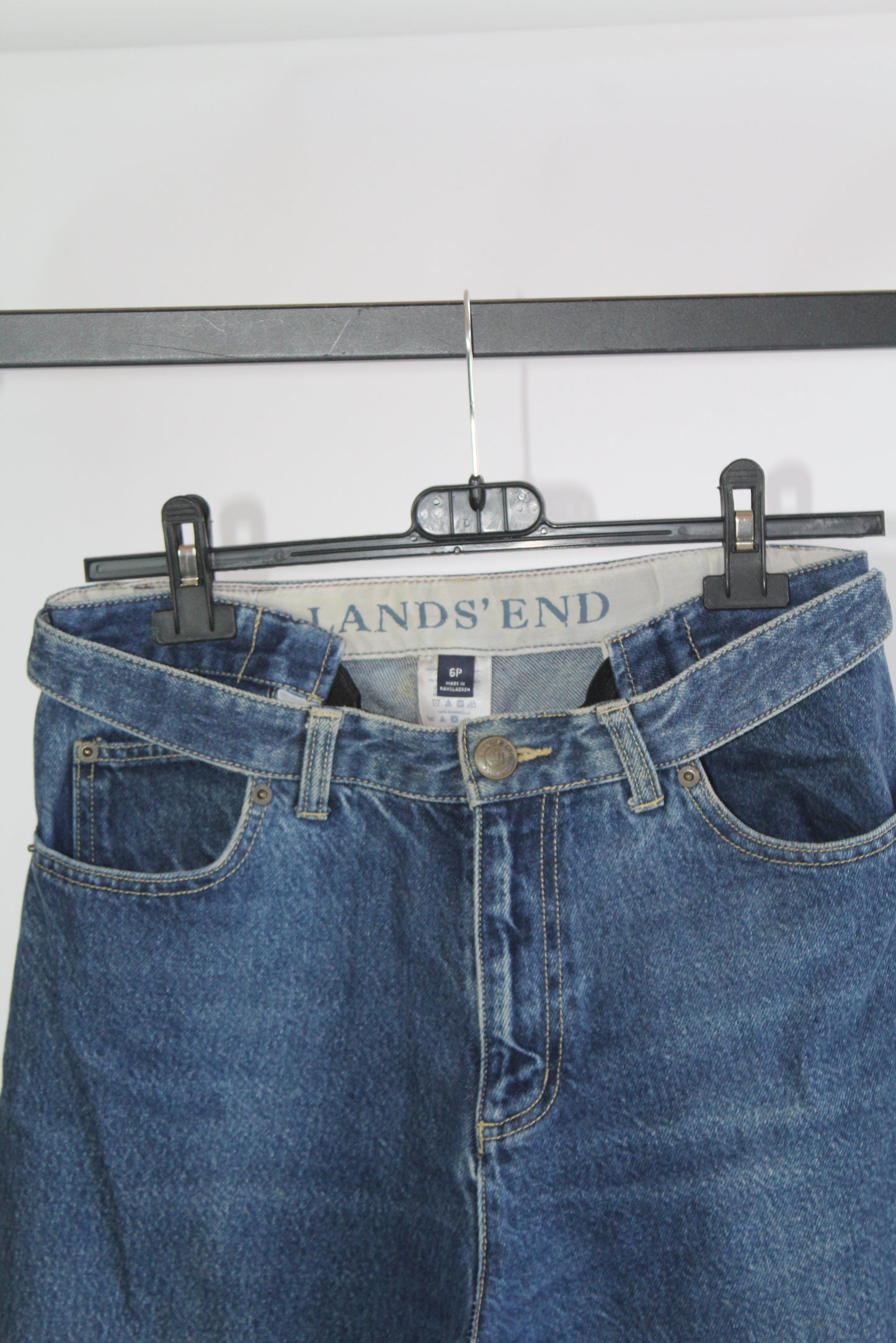 Vintage Women's Land's End Denim Pants Size 6