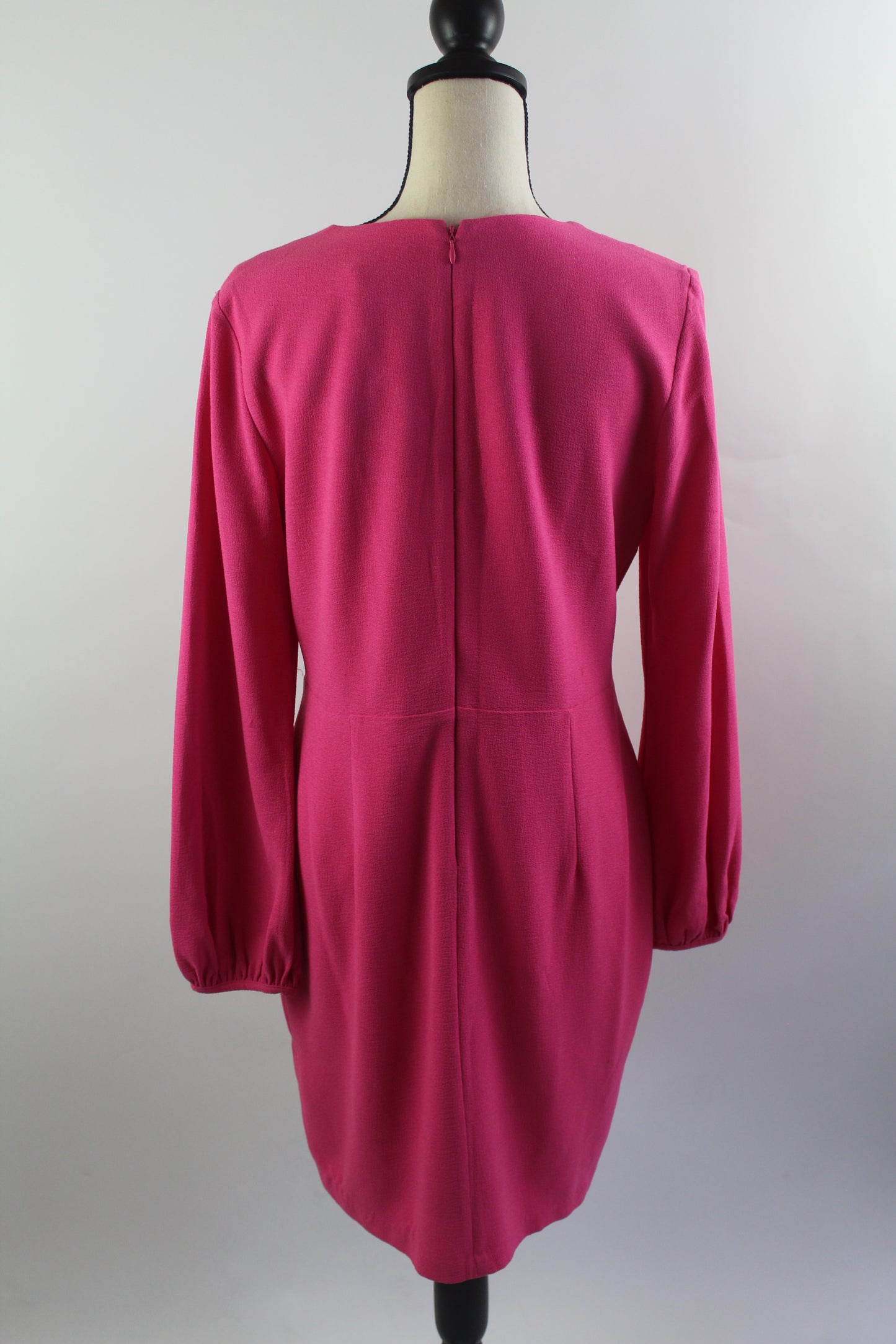 Just Taylor Hot Pink Midi Cocktail Dress- Size 10