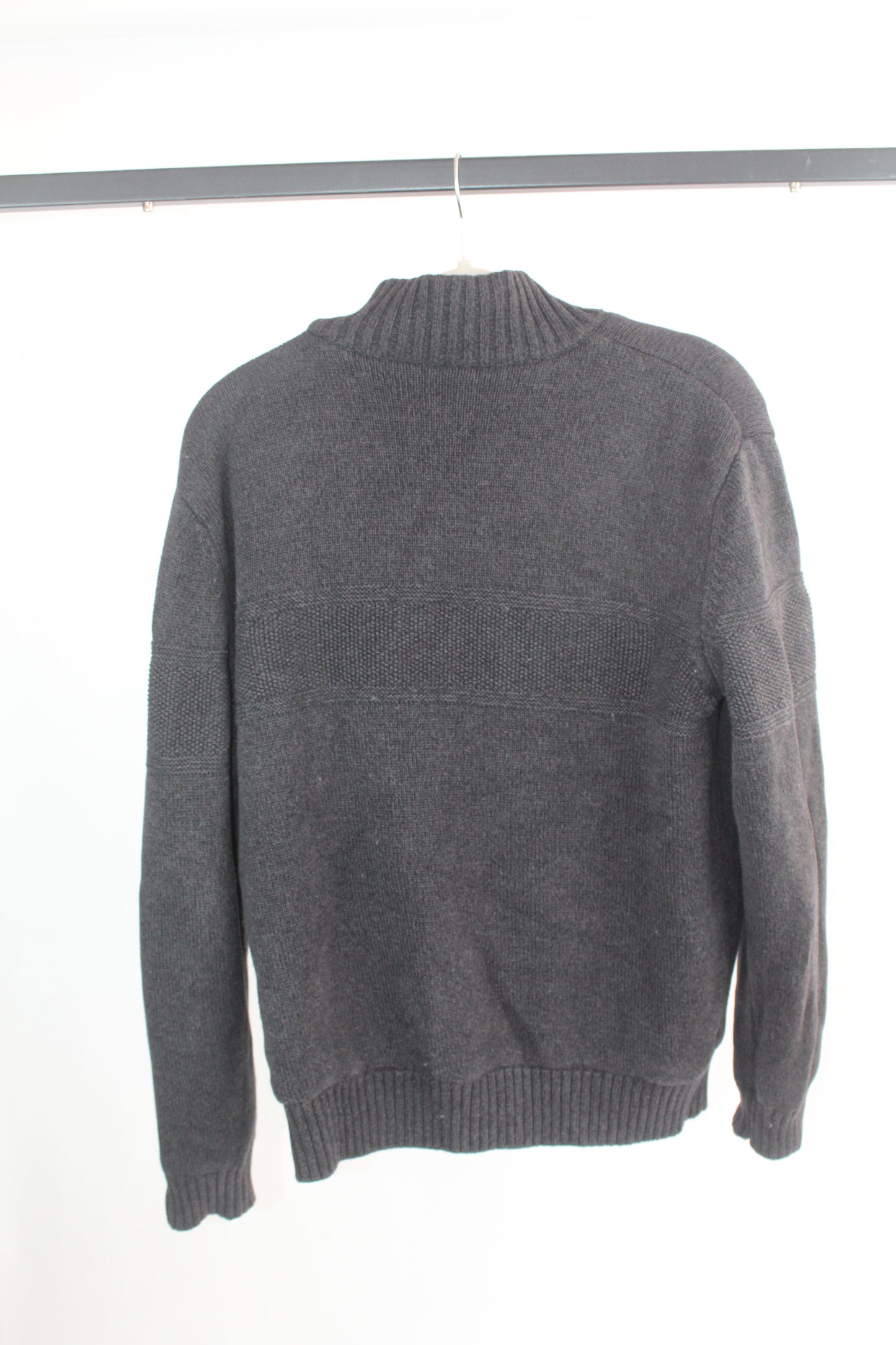 Men's Grey Knit Sweater Boston Traders Size Large