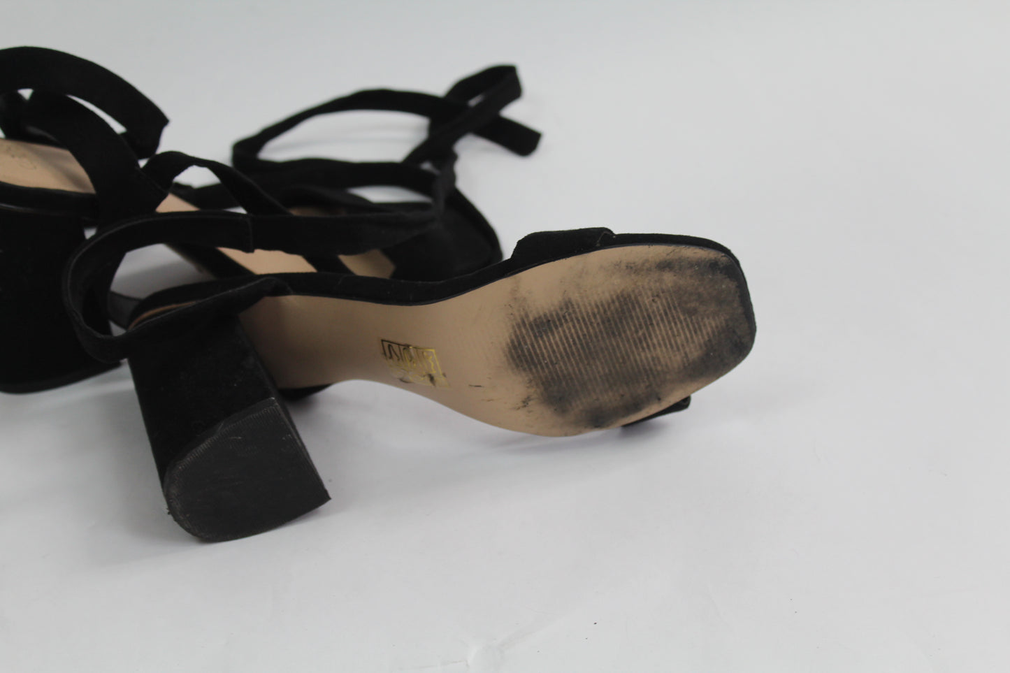 Women's Asos Black Strap Heels Size 4
