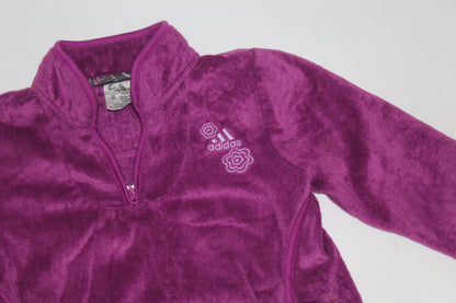 Girls’ Adidas Purple Plush Fleece Jacket – Size 6X