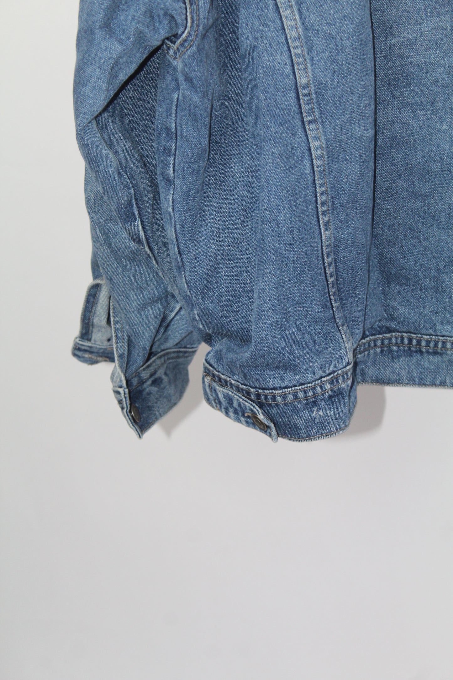 Women's Vintage Denim Jacket Sized Medium Oversized Fit