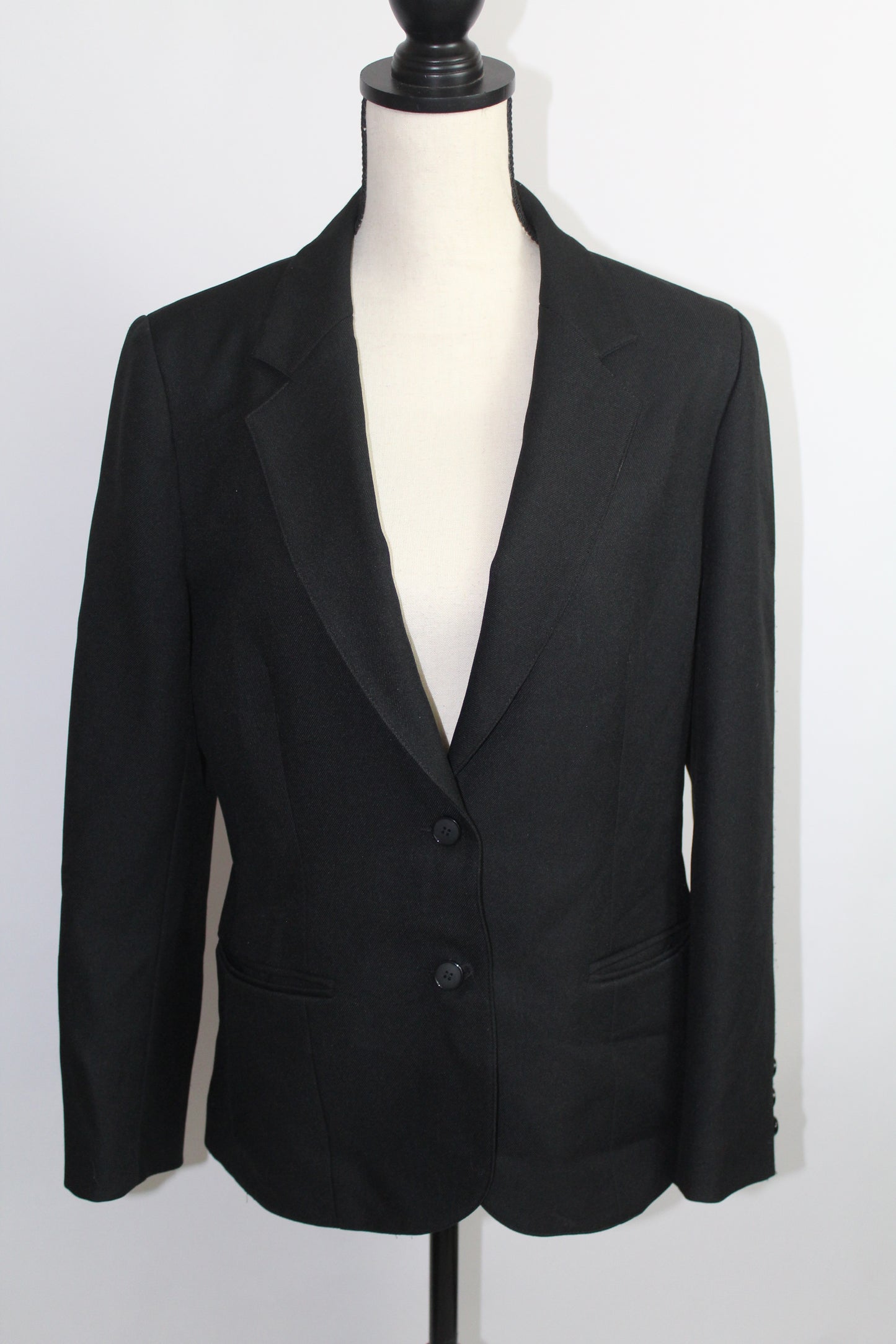 Women's Vintage Black Blazer Haberdashery by Personal Size 8