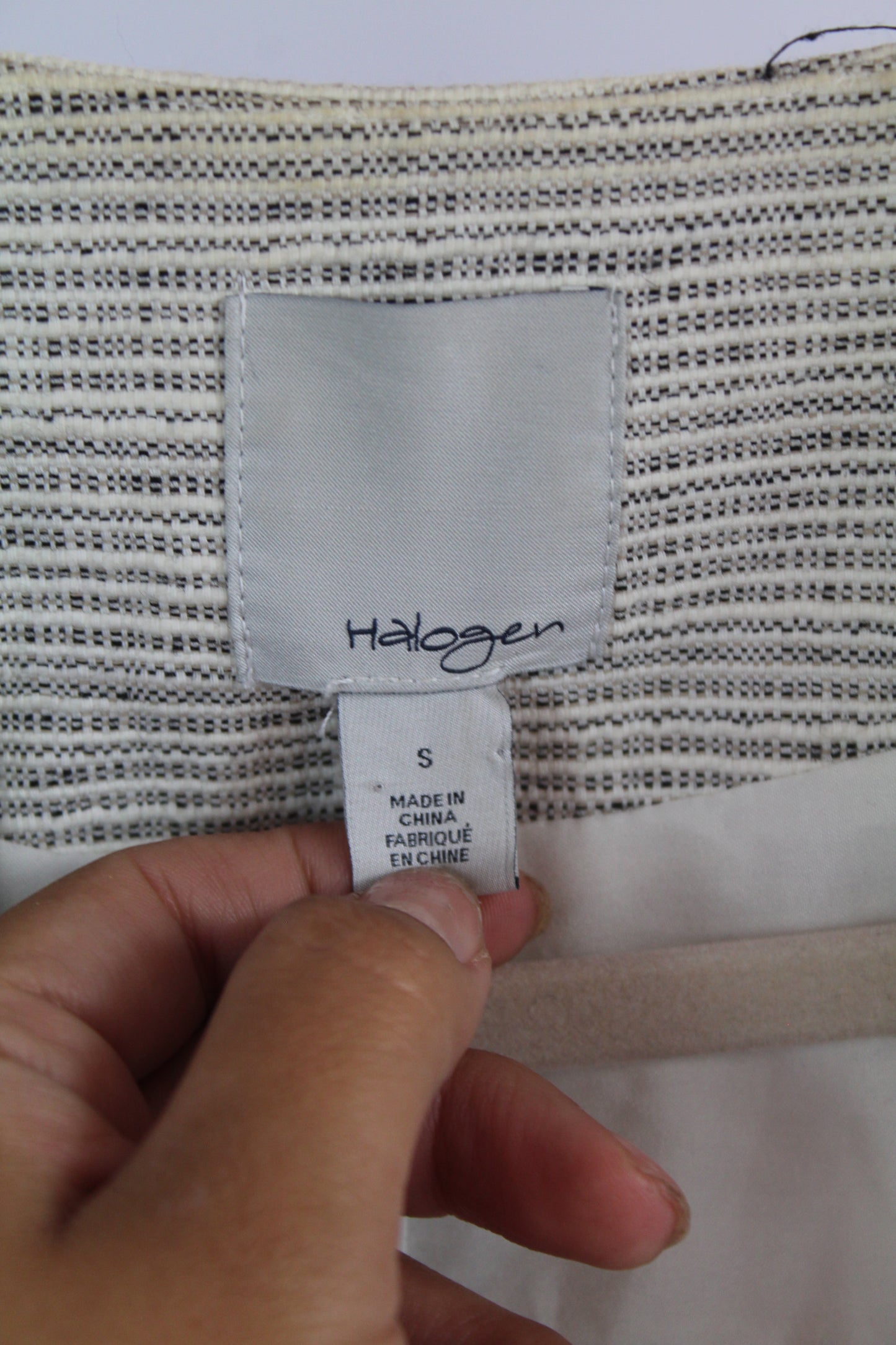 Women's Halogen Black/White Blazer Size Small