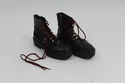Women's Zara Black Combat Boots UK Size 36