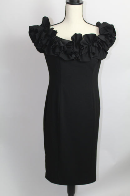 Women’s Calvin Klein Classic Black Sleeveless Dress – Size 6