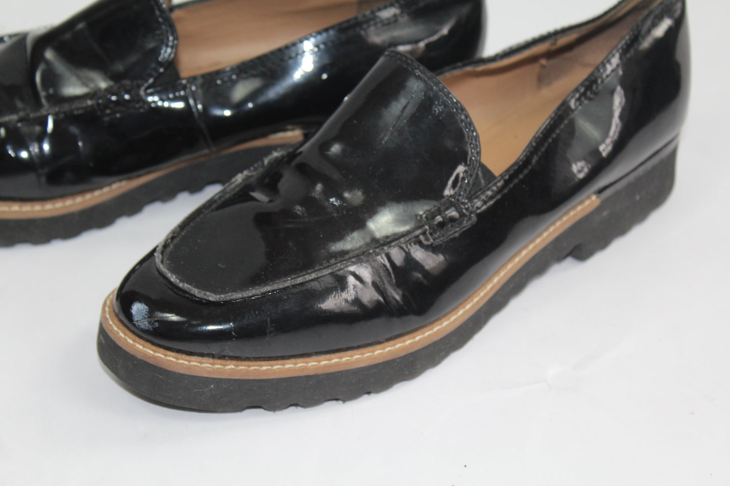 Women's Black Franco Sarto Loafers Size 7