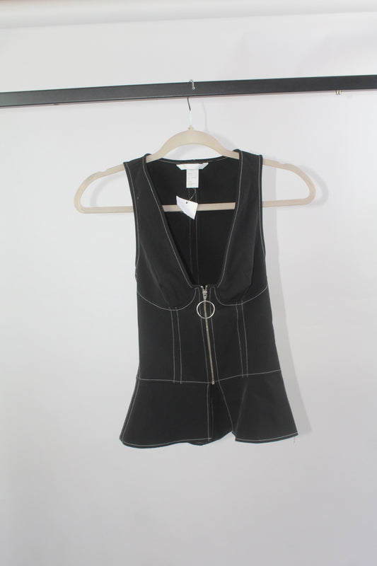 H&M Black Open Chest Top – Sizes Vary