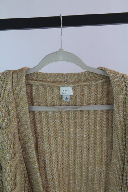 Women's A New Day Brown Knit Cardigan Size Small