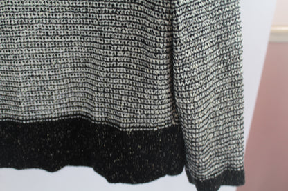 Apt 9 Black and White Cardigan Size Medium