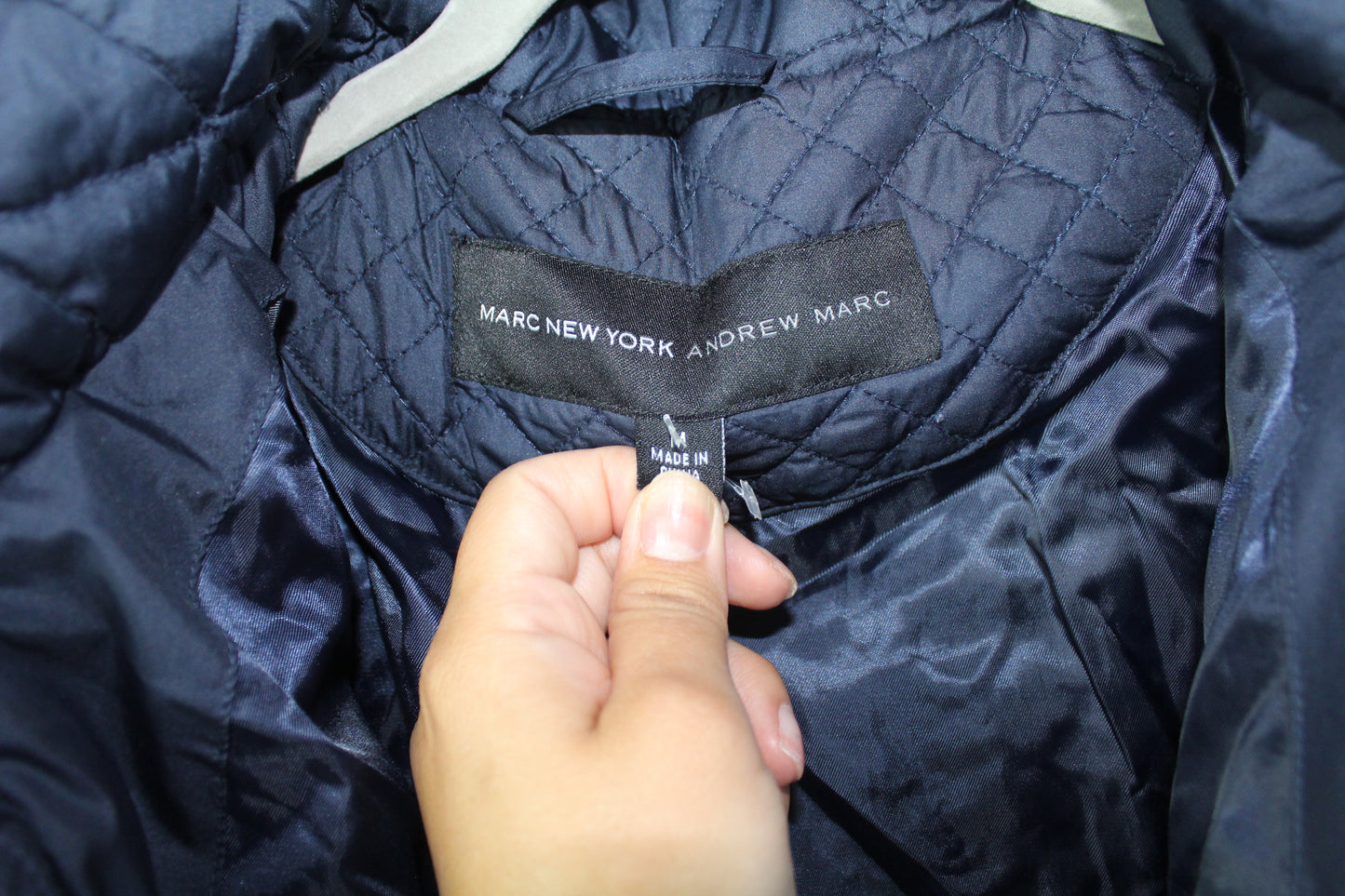 Women's Blue Puffer Jacket Marc Jacobs Size Medium