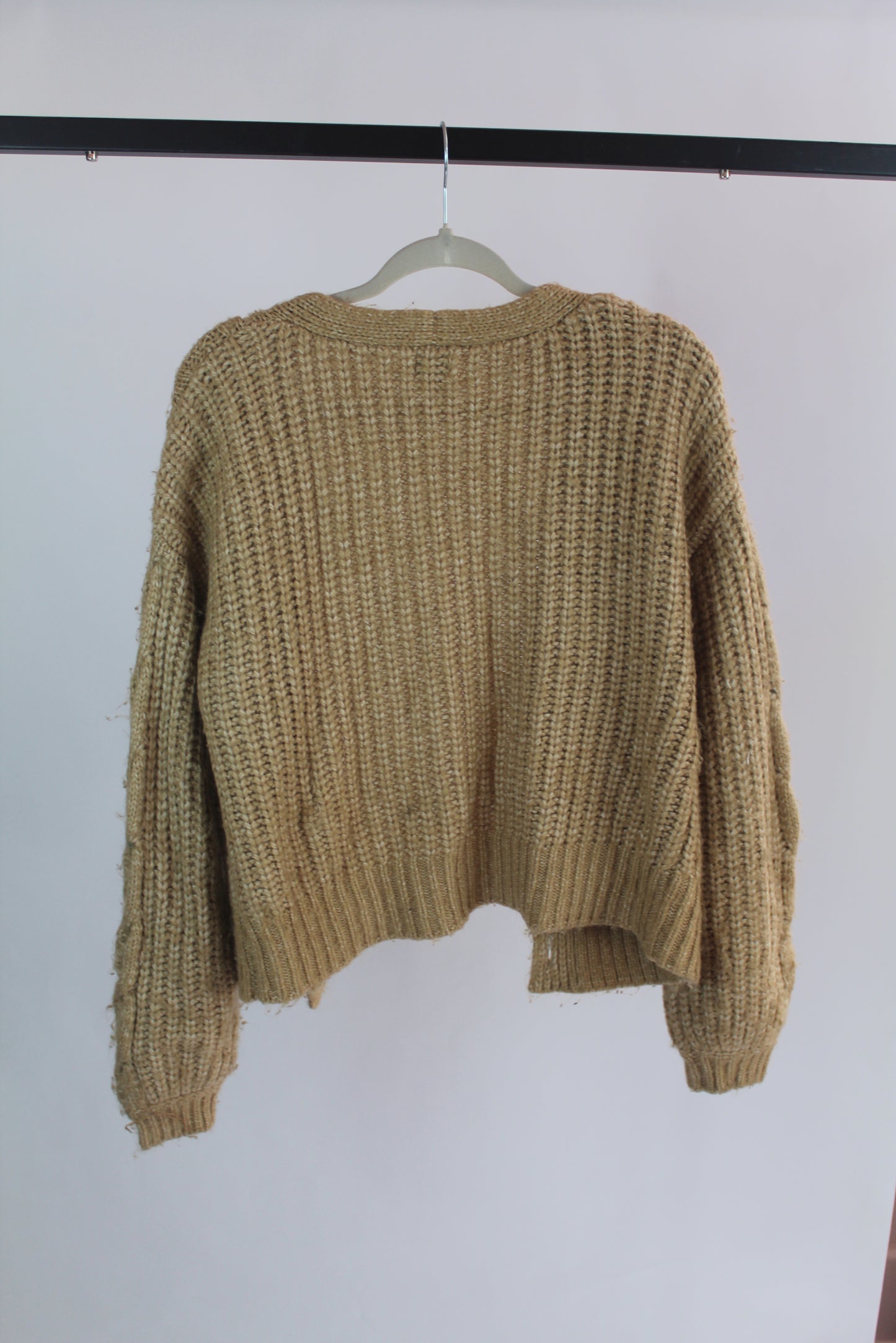 Women's A New Day Brown Knit Cardigan Size Small