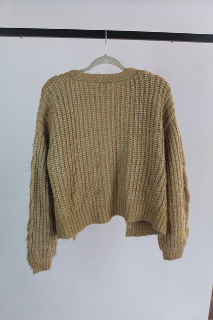 Women's A New Day Brown Knit Cardigan Size Small