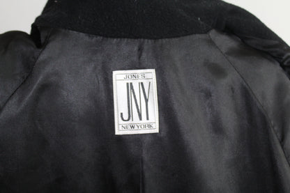Women’s JNY Jones New York Black Vintage Wool Coat – Size Medium