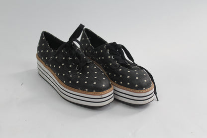 Women's Zara Striped Black/Grey Shoes Size 37