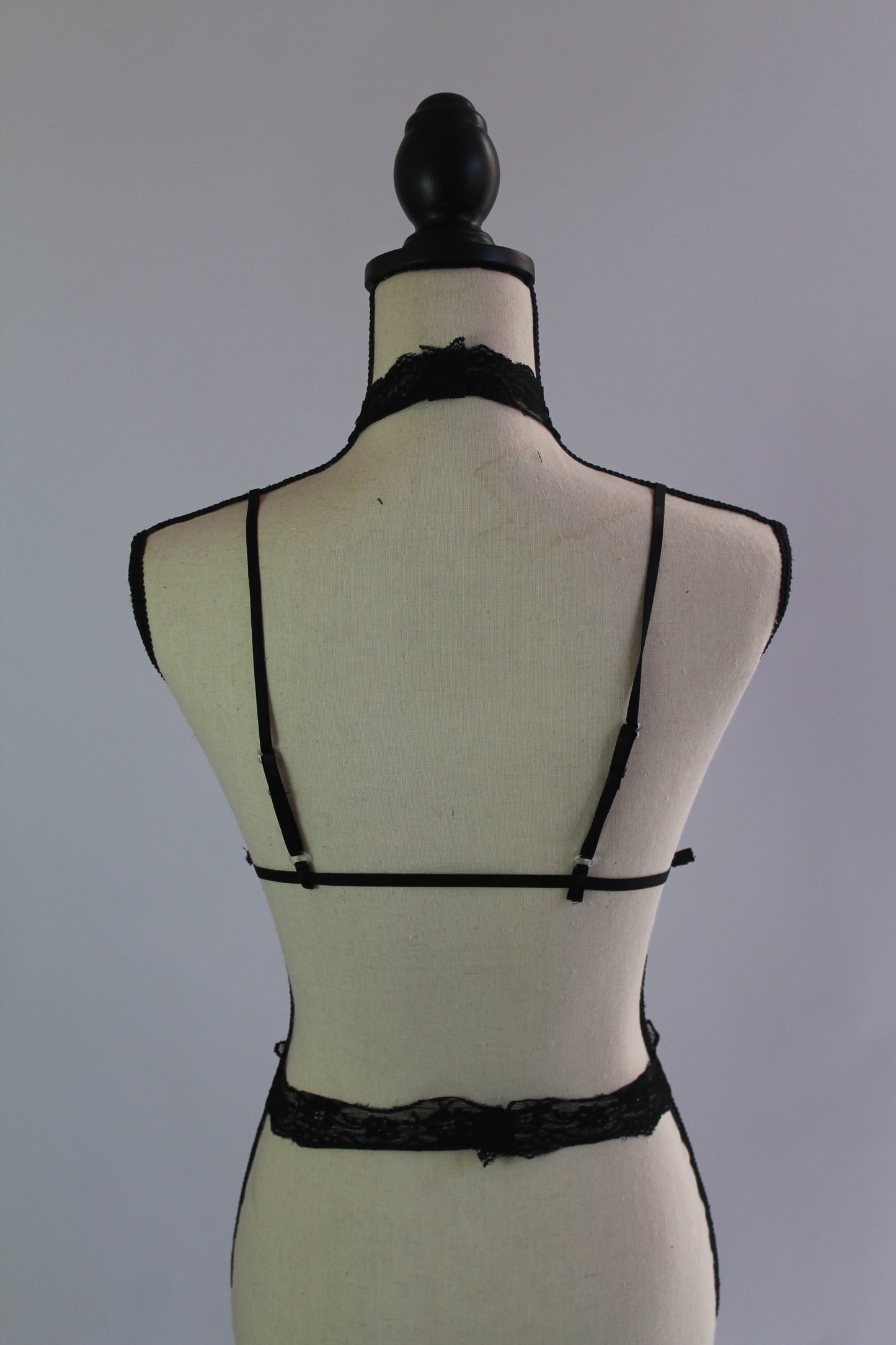 Black Lace Lingerie - Thrifted New in Bag - Sizes Vary