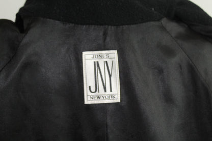Women’s JNY Jones New York Black Vintage Wool Coat – Size Medium