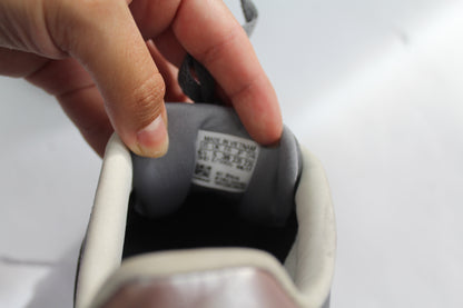 Women's Grey/Pink Striped Sneakers Size 6.5