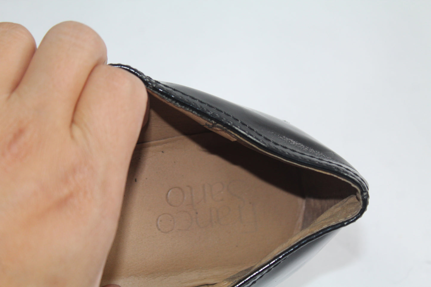 Women's Black Franco Sarto Loafers Size 7