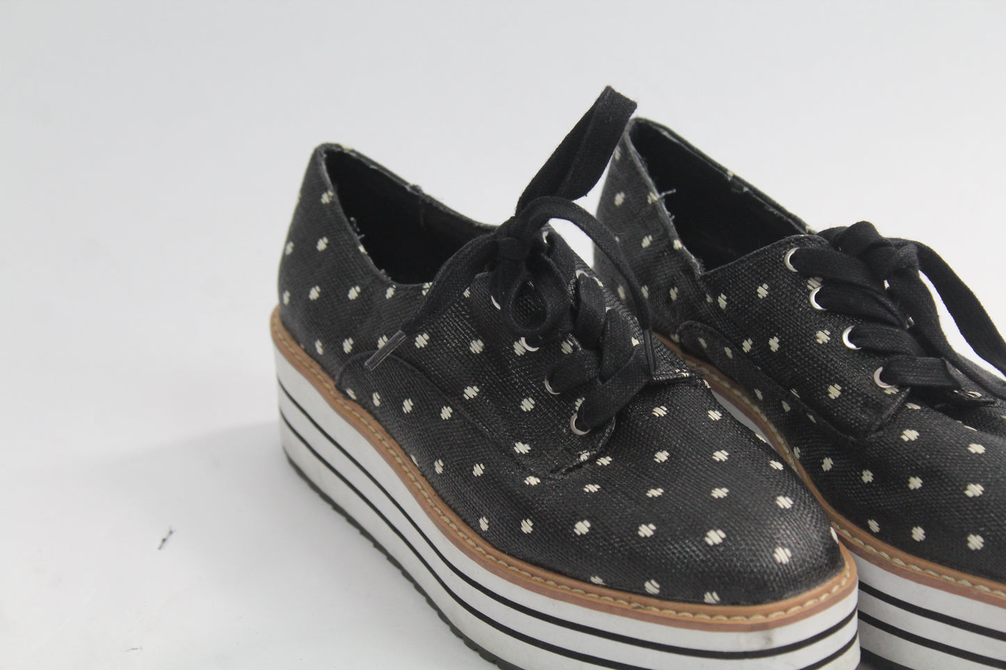 Women's Zara Striped Black/Grey Shoes Size 37