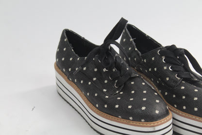 Women's Zara Striped Black/Grey Shoes Size 37