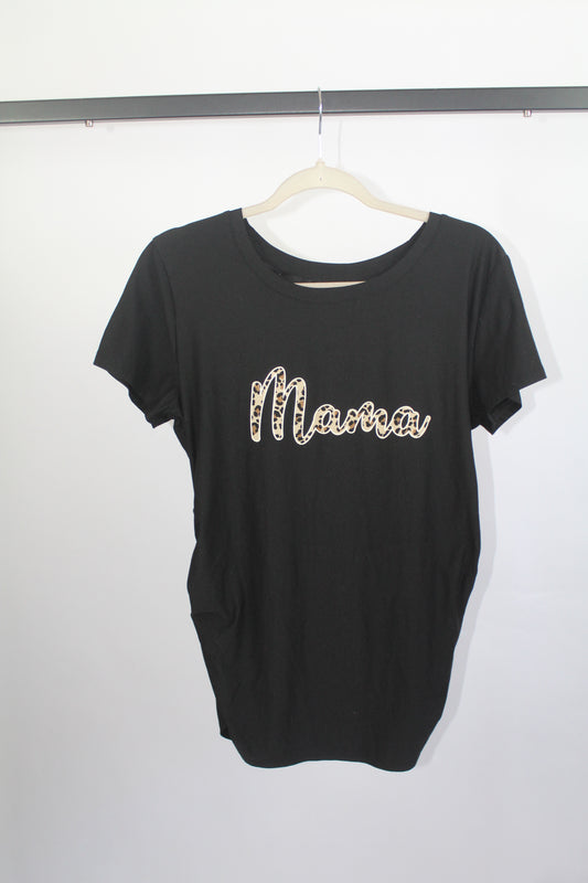 Women's Maternity Wear Cheetah Patterned T-Shirt Size Medium