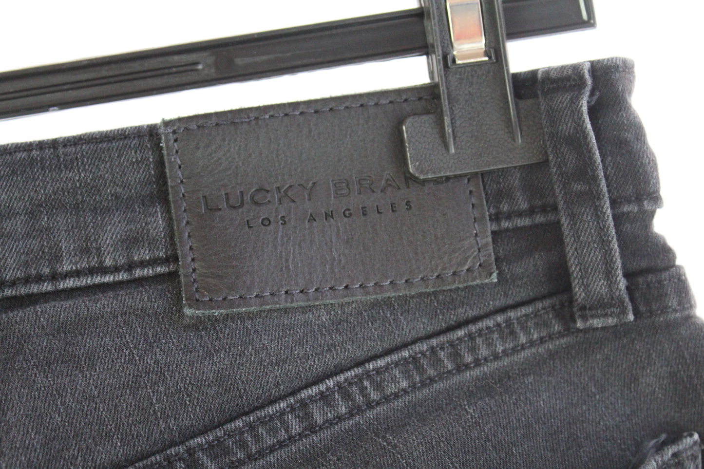 Lucky Brand Stretch Black BootCut Dark Wash Denim Size 6