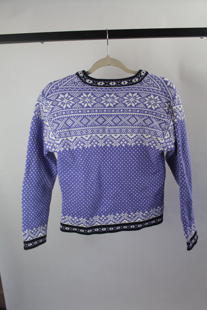 Women's Vintage LL Bean Blue Sweater Size Small