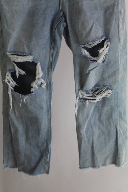 Vanilla Star Women's Light Wash Ripped Denim Jeans Size 7