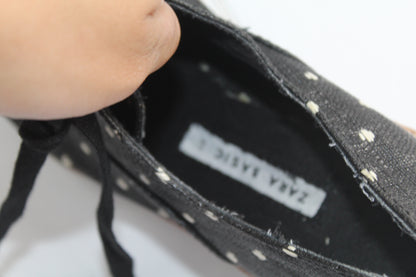 Women's Zara Striped Black/Grey Shoes Size 37