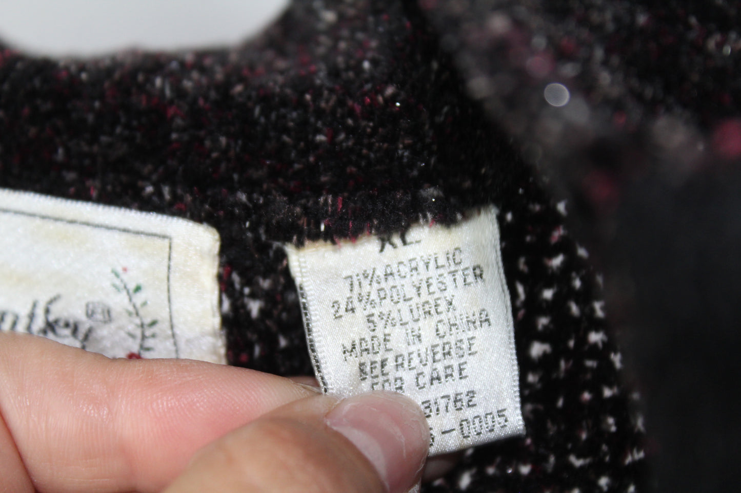 Vintage Zip-Up Sweater Size XL