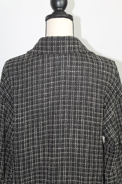 Women’s H&M Black & White Textured Knit Sweater – Size XS