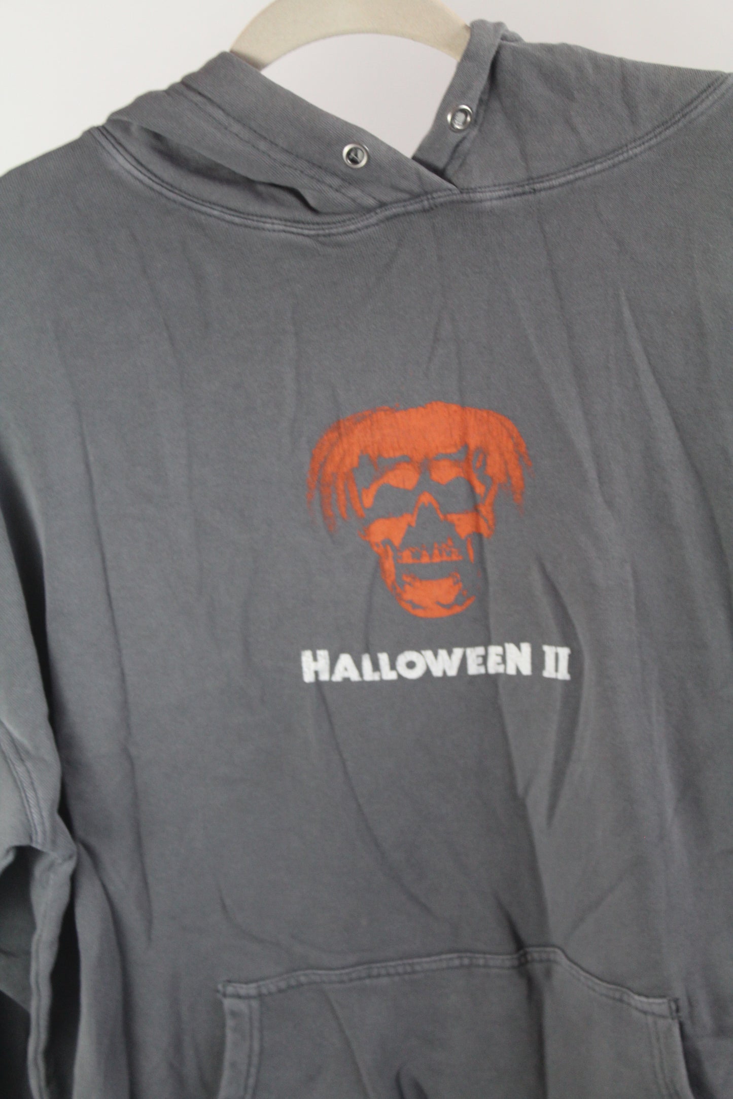 Women's Grey Halloween Hoodie Size Large