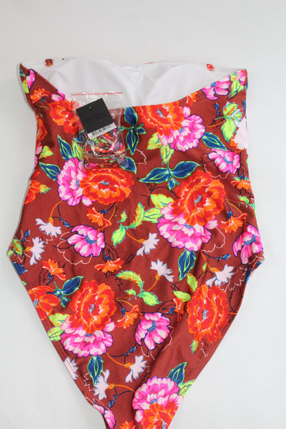 Cotton On Floral One Piece Bathing Suit - Thrifted New - Size Medium