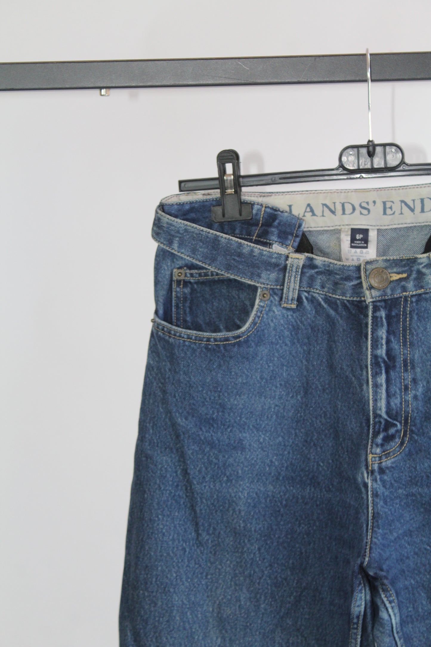 Vintage Women's Land's End Denim Pants Size 6