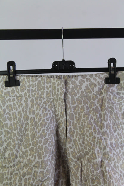 Palm Collective Sustainable Linen Cheetah Print Shorts Women's Size Small