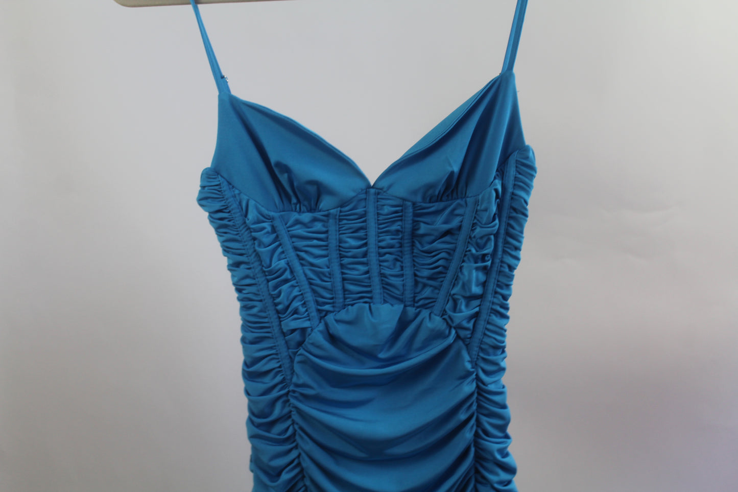 Zara Silk Blue Women's Mini Dress Size Small